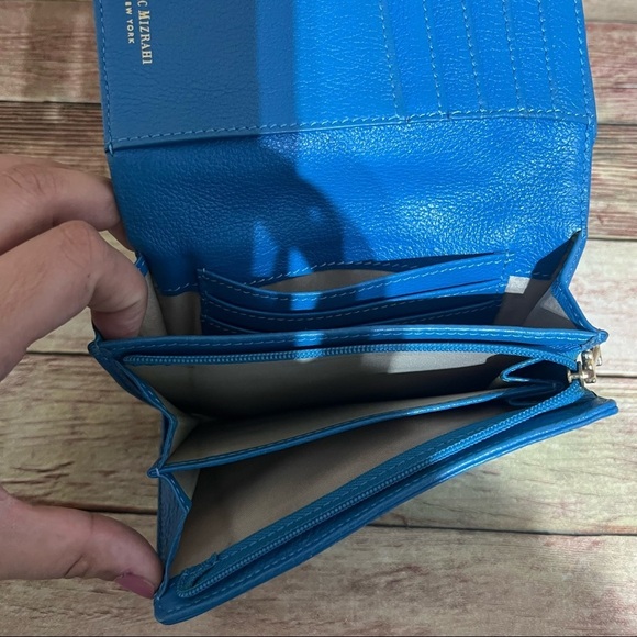 Isaac Mizrahi Blue Wallet - Picture 7 of 9